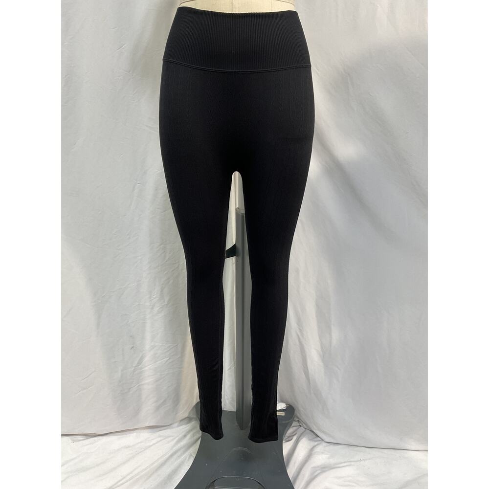 Alo Yoga Stretch Black Cable-Knit Leggings Size XS